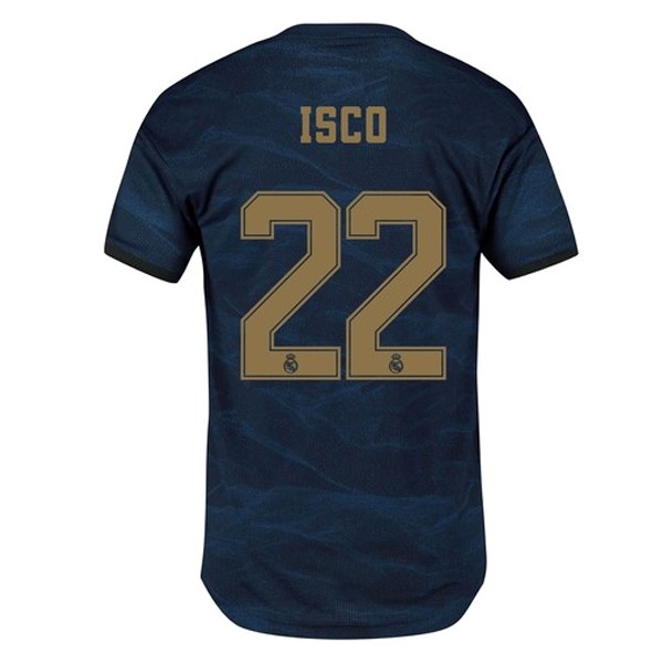 Camiseta Real Madrid NO.22 Isco 2ª 2019-2020 Azul